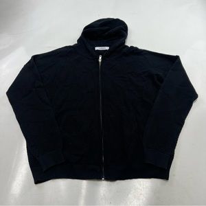 Kokun men’s black knit zip up jacket M L98-33